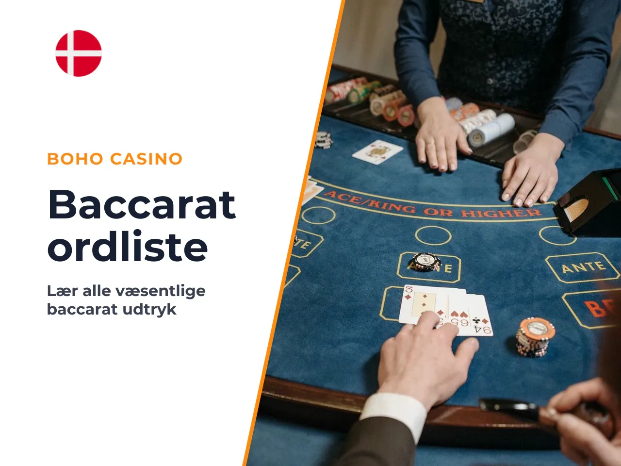 Ordliste baccarat-begreber du møder ved bordet