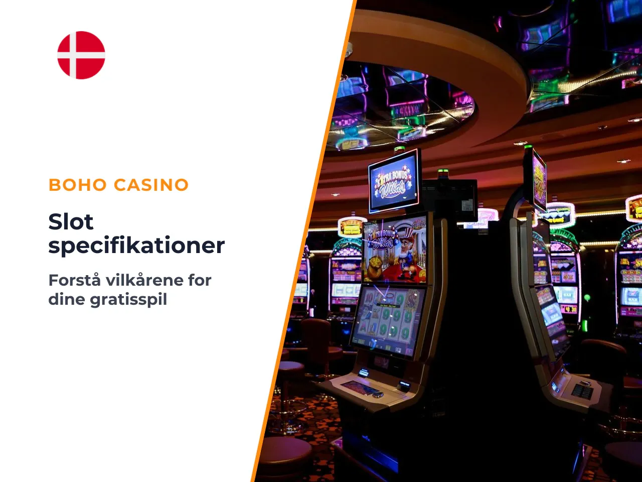 Specifikationer for de typiske no deposit-slots