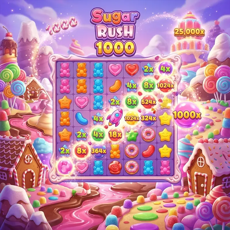 Sugar Rush 1000 demo og slot