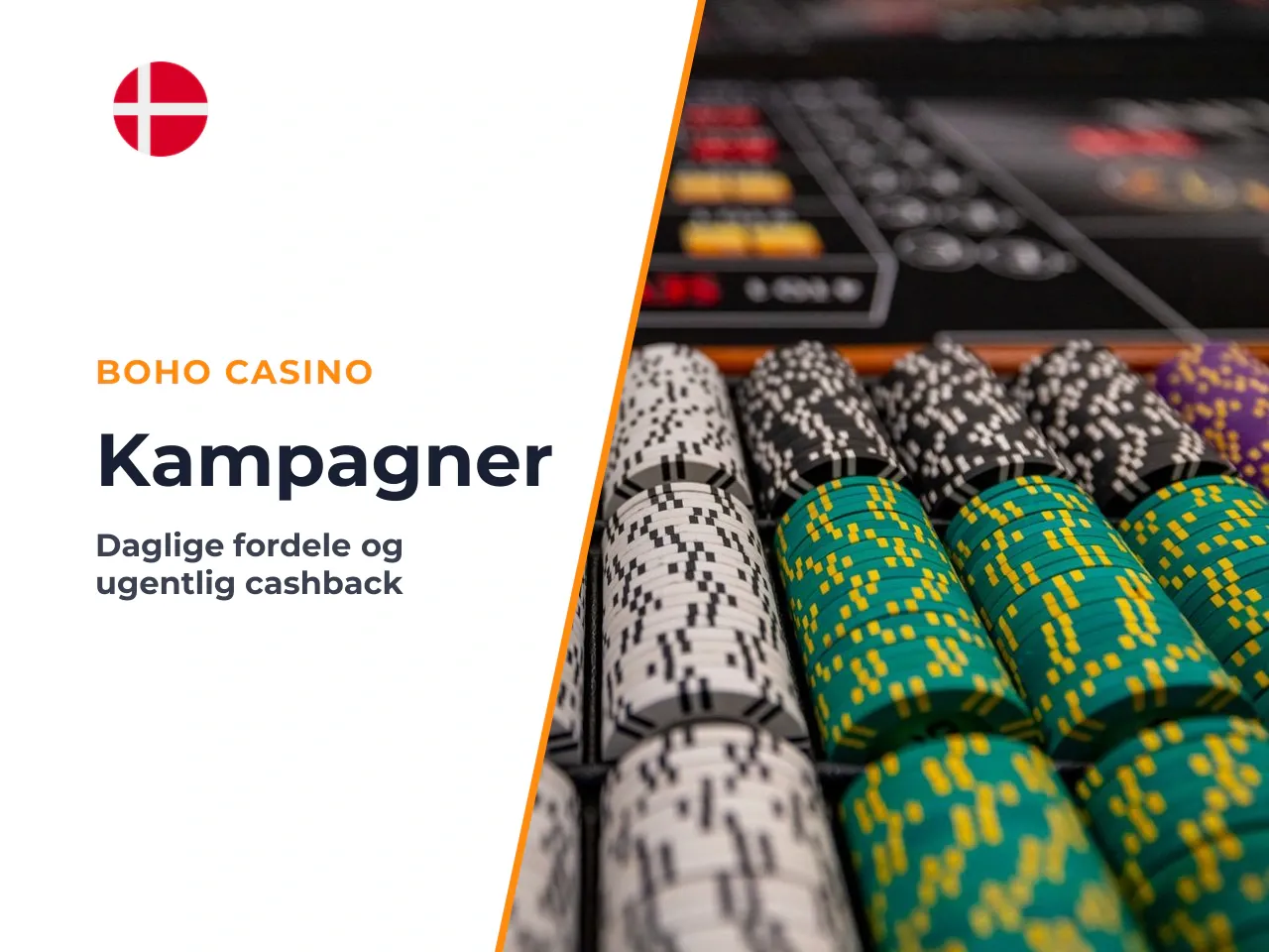 Cashback, reload offers og faste kampagner