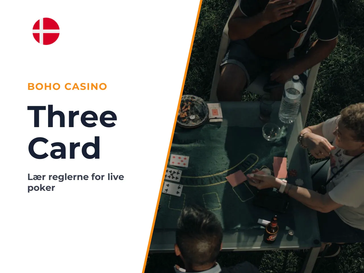 I Live Three Card Poker placerer