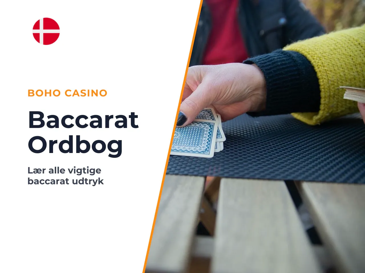 Ordliste baccarat-begreber du møder ved bordet